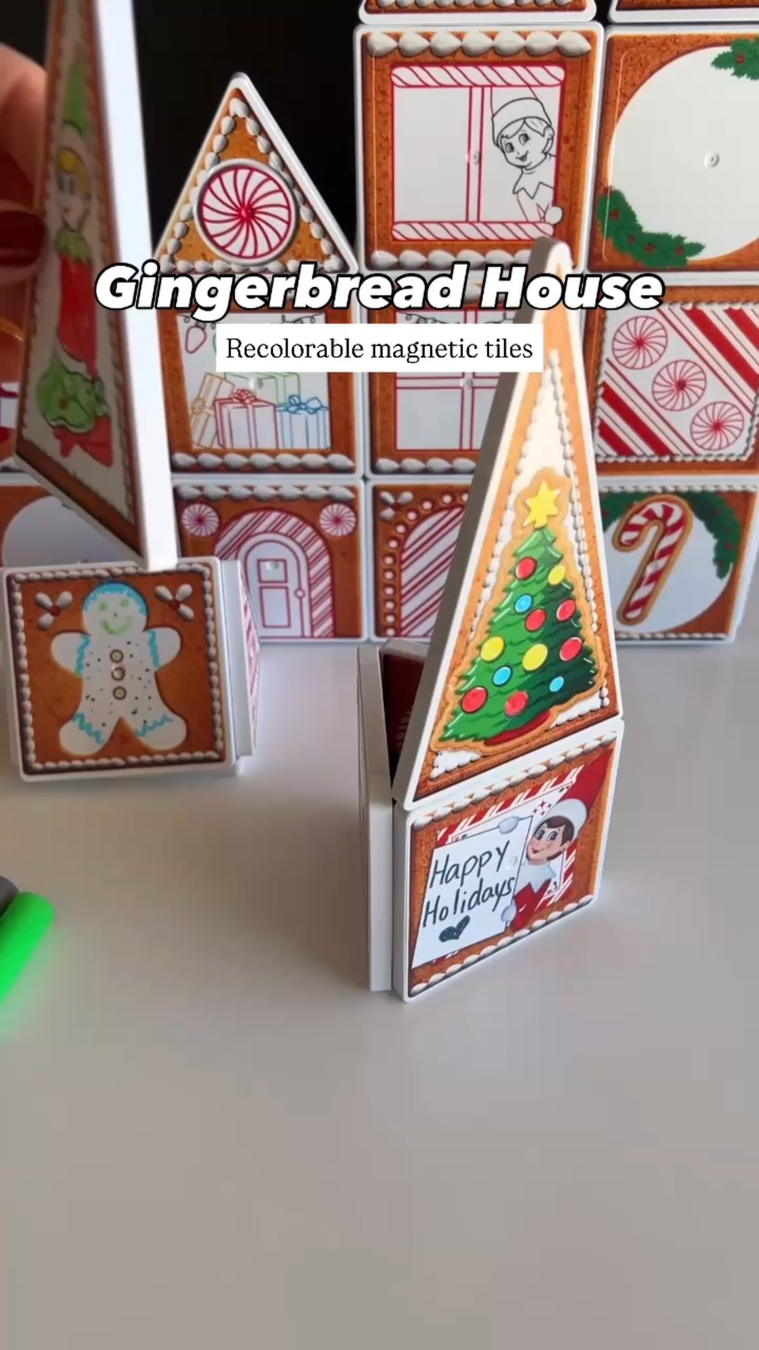 I love a good gingerbread house project… but let’s be real, some days I just don’t have the energy (or patience for the mess 😅).

This magnetic tile set is so perfect for adding some Christmas magic without the mess. Plus, they are reusable. I can definitely get behind a holiday craft that doesn’t go straight to the trash after.

#LTKSeasonal #LTKHoliday #LTKKids