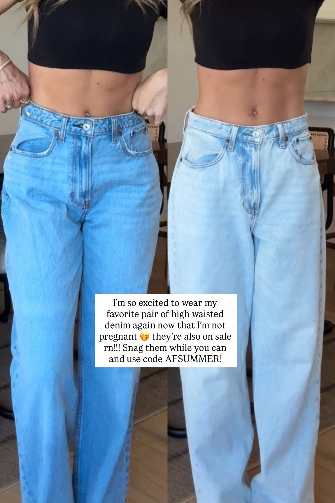 Fav high waisted denim on sale for MDW! Wearing size 26 here 

#LTKootd #LTKSaleAlert