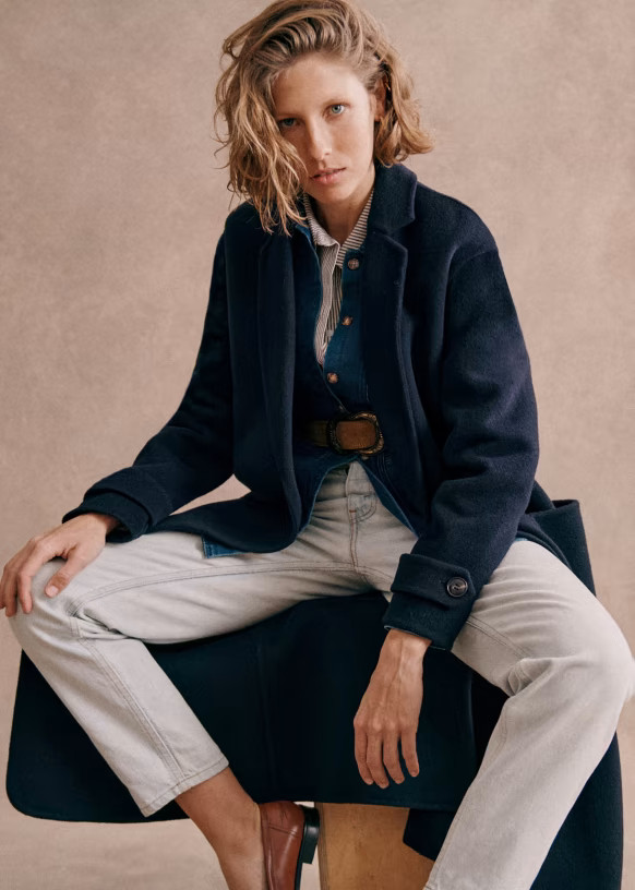 Manteau Mederick - Bleu Marine - Sézane | Sezane Paris