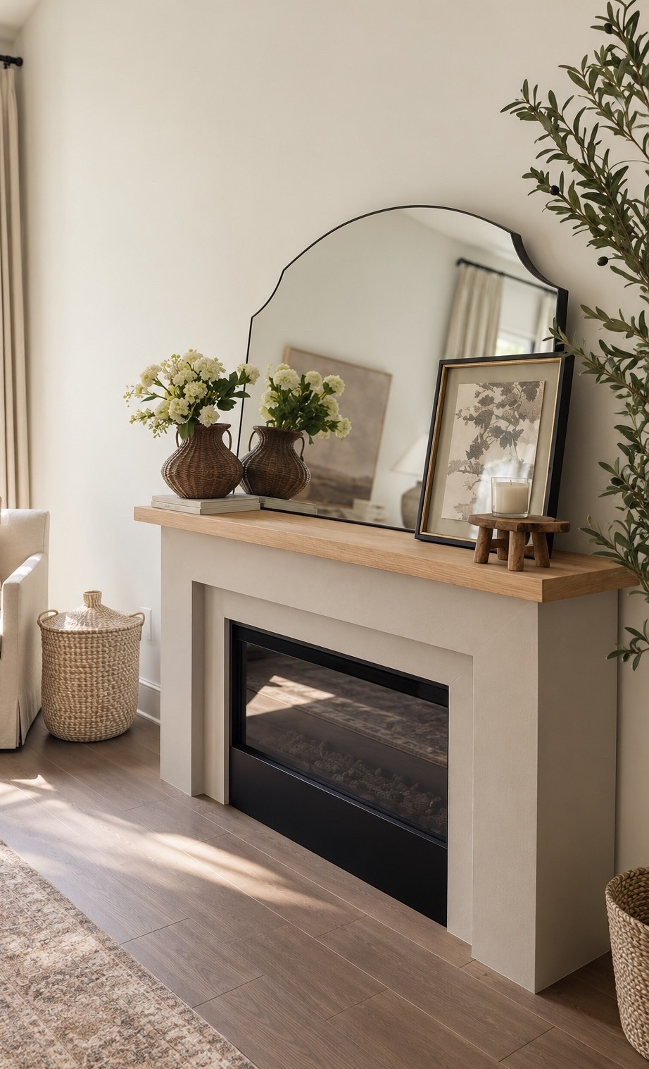 #ad my new electric fireplace from @Wayfair is absolutely gorgeous and completes our bedroom! 🤎 

#wayfair #WayfairPartner

#LTKHome #LTKSaleAlert #LTKSeasonal
