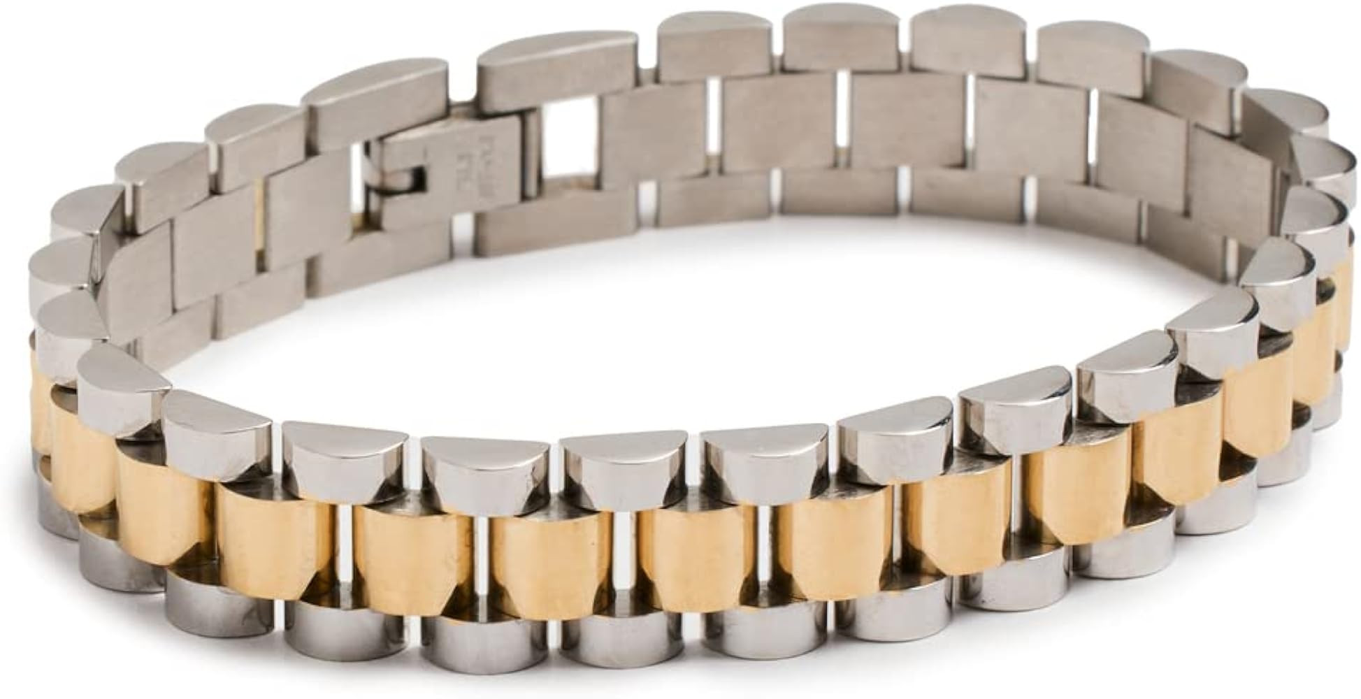 LUV AJ Women's Two-Toned Timepiece Bracelet | Amazon (US)