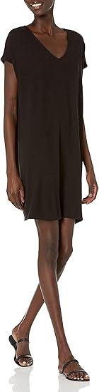 Daily Ritual Women's Cozy Knit Dolman-Sleeve V-Neck Dress | Amazon (US)