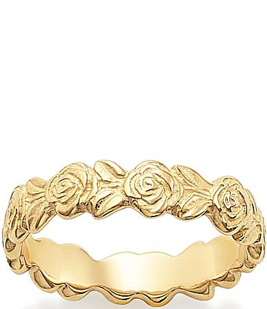 James Avery 14K Gold Rose Ring - 10 | Dillard's