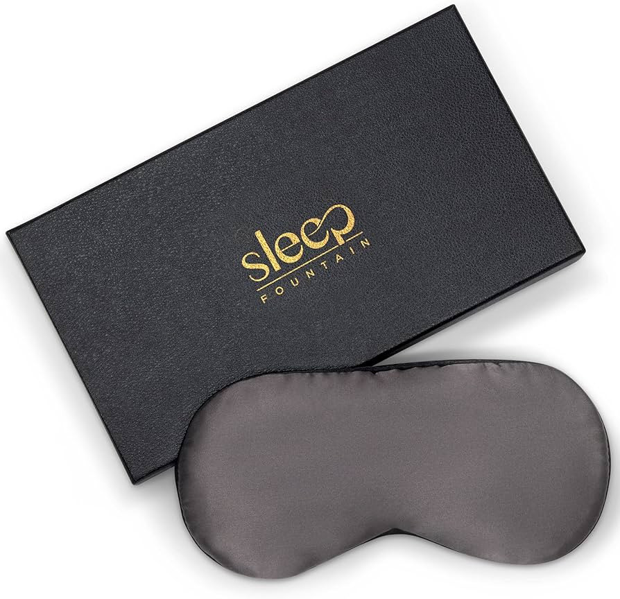 SLEEP FOUNTAIN Anti Aging Silk Sleep Mask for Women, Mulberry Silk Eye Mask for Sleeping and Skin... | Amazon (US)