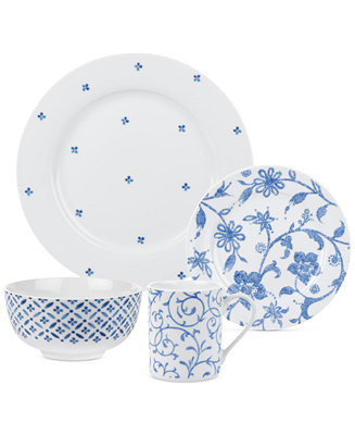 Spode Blue Indigo 16-Piece Dinnerware Set, Created for Macy's, Service for 4 & Reviews - Dinnerwa... | Macys (US)