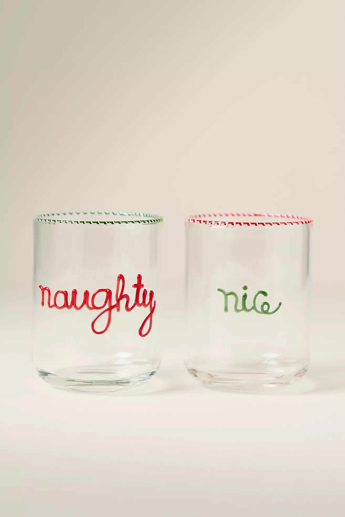 Love Notes Naughty/Nice Juice Glass, Set of 2 | Anthropologie (US)