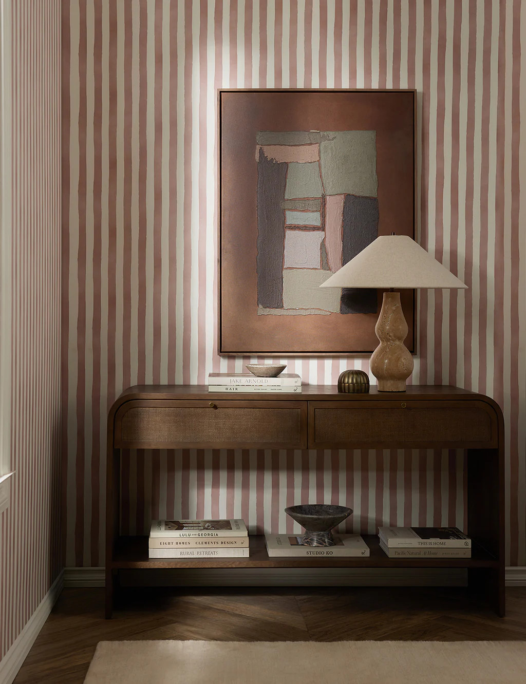 Painterly Stripe Wallpaper | Lulu and Georgia 