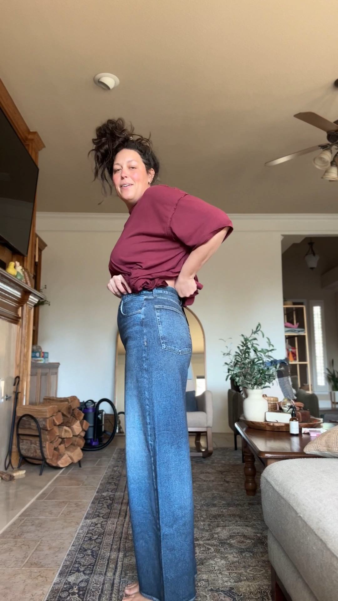 The viral sweatpants jeans. Let me tell you, they live up to the hype. They are so comfortable and soft and actually look like denim. I’m obsessed 🤌🏼  

#LTKStyleTip #LTKWorkwear