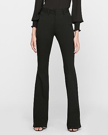 High Waisted Stretch Flare Pants | Express