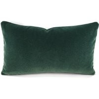 Forest Green Mohair Velvet Lumbar Pillow Cover - 11"" X 20"" Solid Dark Rectangle Cushion Case | Etsy (US)