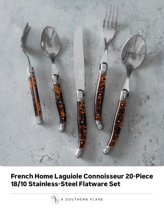 French Home Laguiole Connoisseur 20-Piece 18/10 Stainless-Steel Flatware Set
With Handles

#LTKSaleAlert