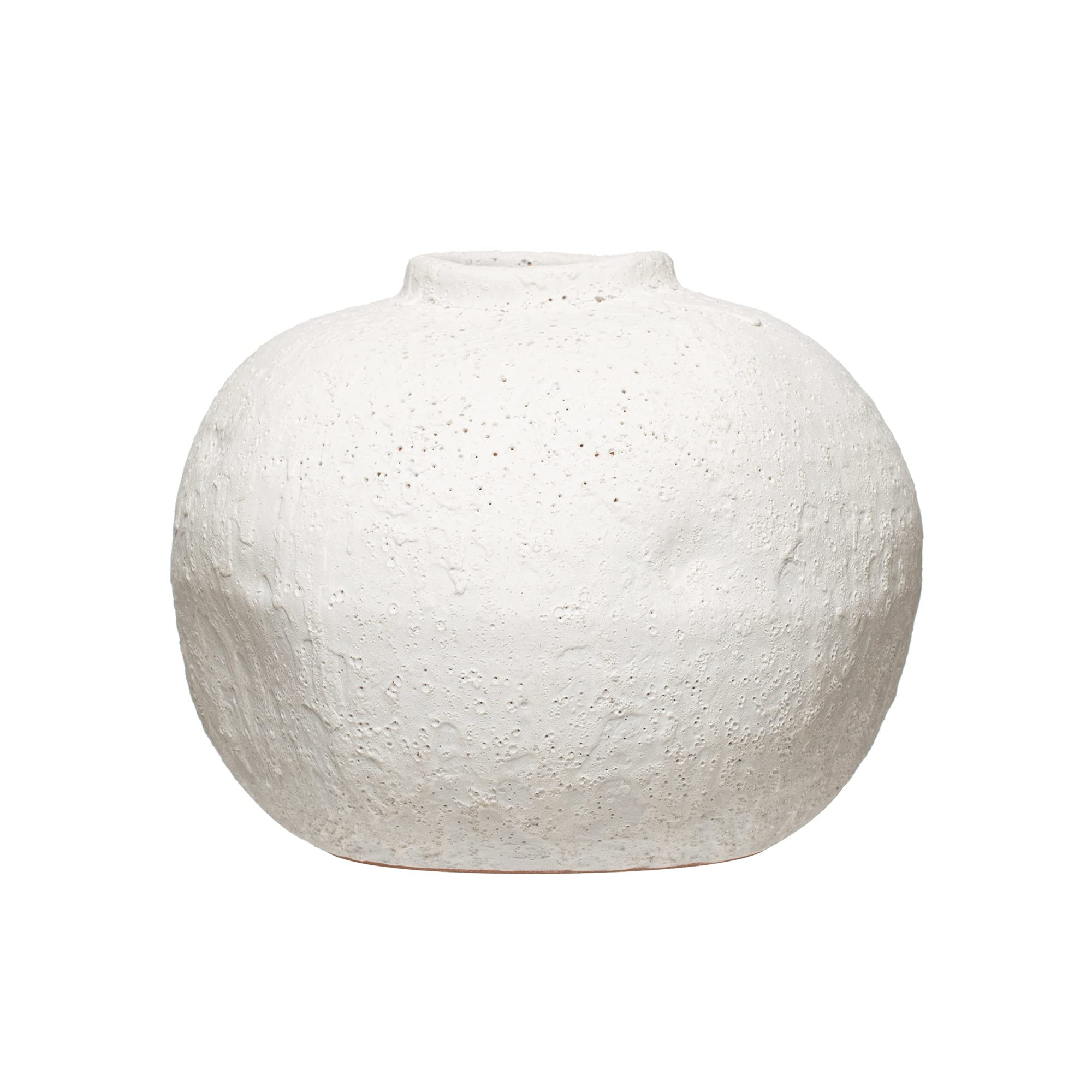 Creative Co-Op Terra Cotta, Matte White, Volcano Finish Vase | Amazon (CA)