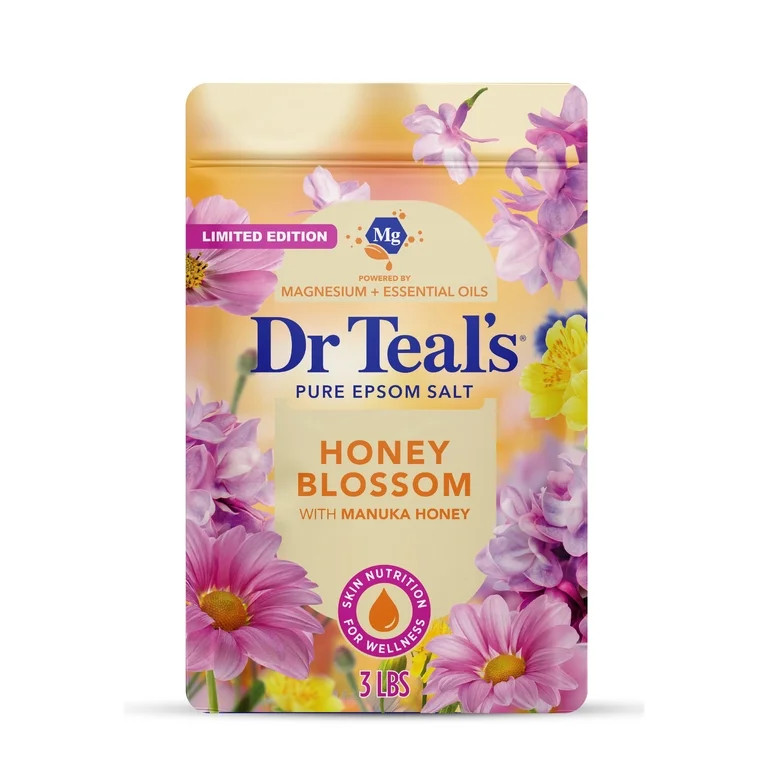 Dr Teal's Honey Blossom Epsom Salt Magnesium Soak with Honey & Essential Oils, 3 lbs | Walmart (US)