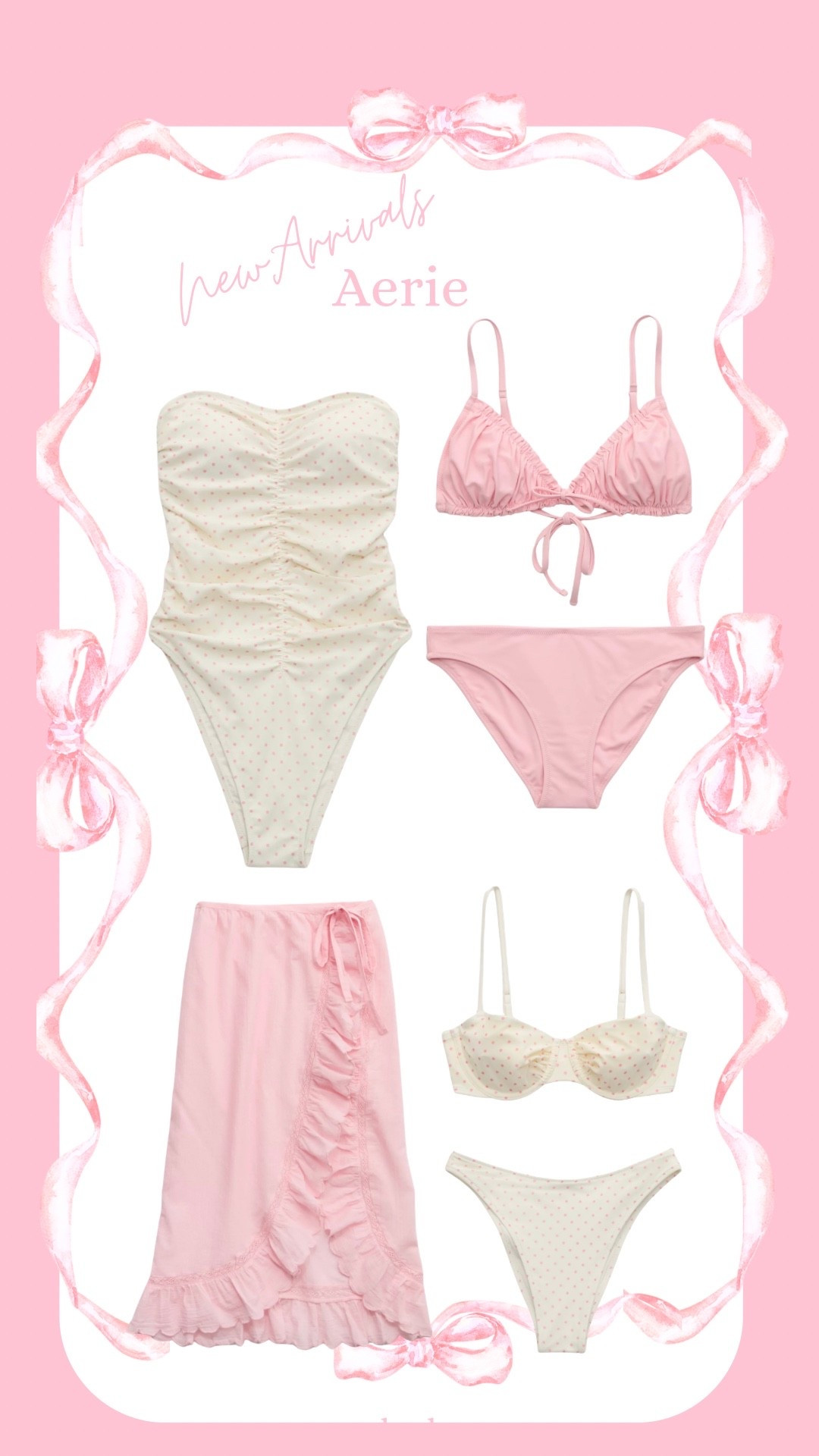 Aerie swimsuit, bikini, polka dot, coverup, vacation outfit 

#LTKgrwm #LTKootd #LTKValentine