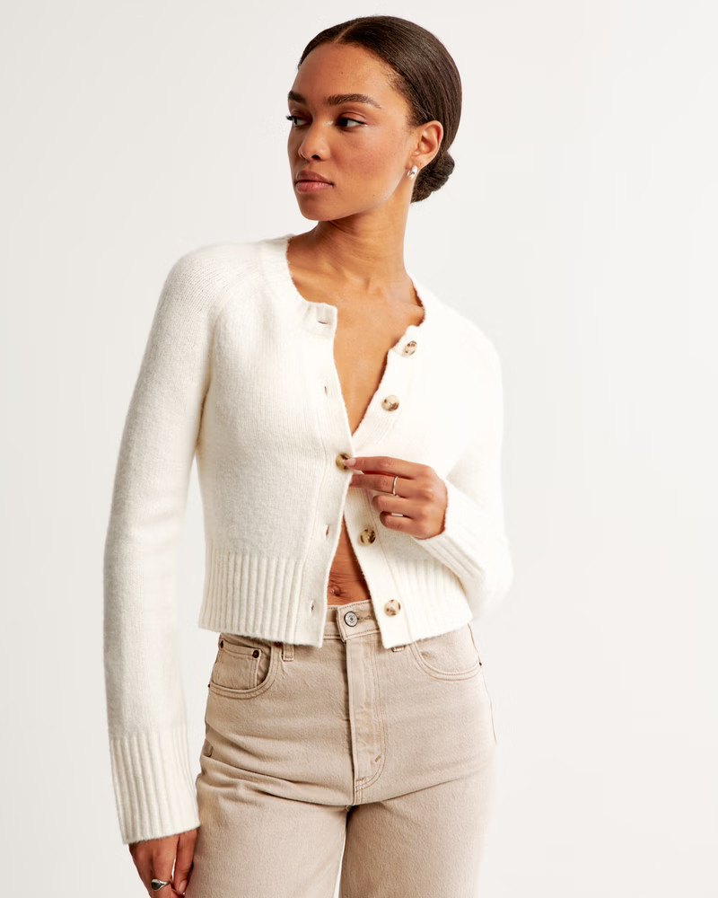 Women's Crew Button-Up Cardigan | Women's Tops | Abercrombie.com | Abercrombie & Fitch (US)