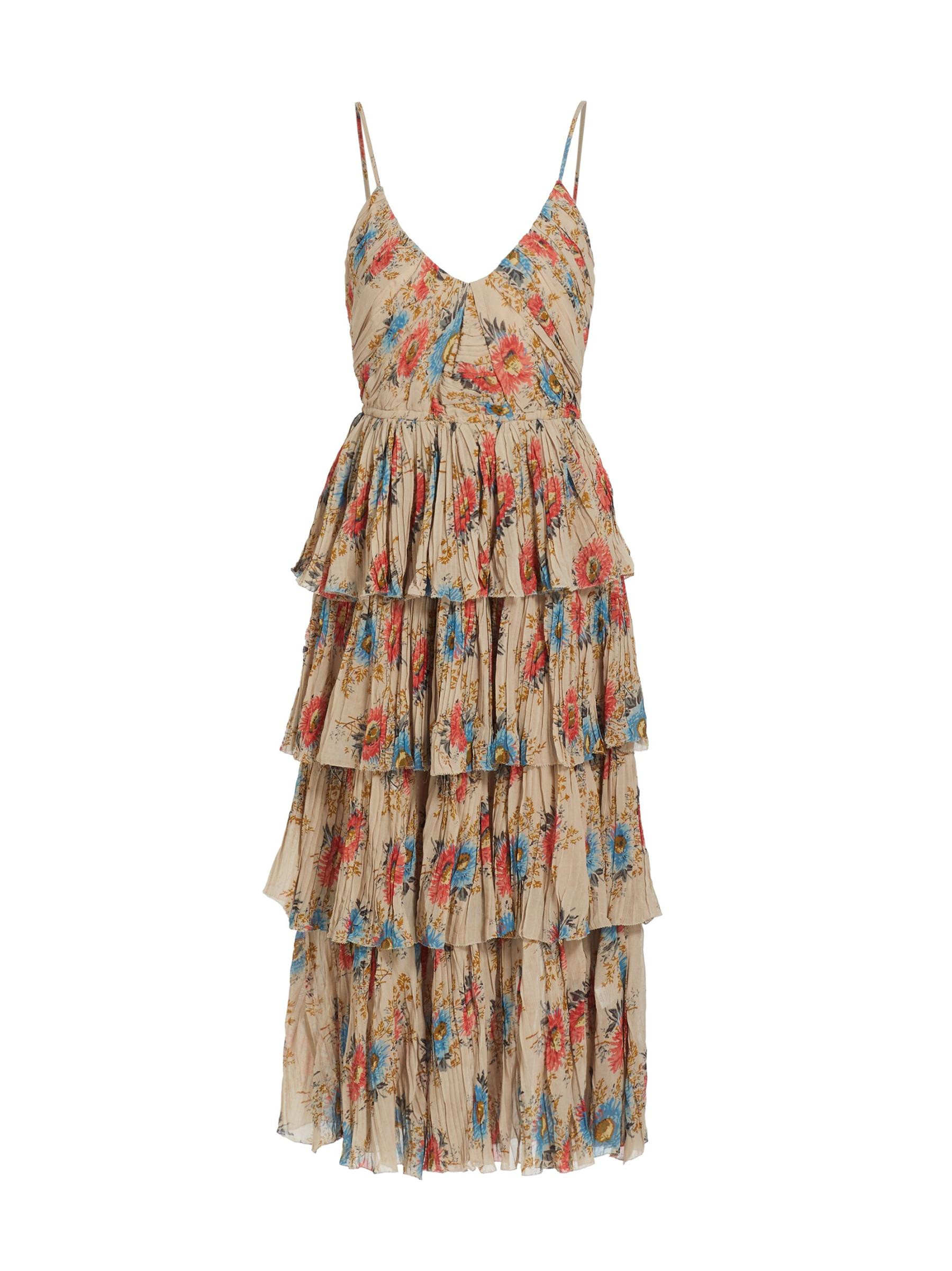 Roanne Floral Tiered Midi-Dress | Saks Fifth Avenue (CA)