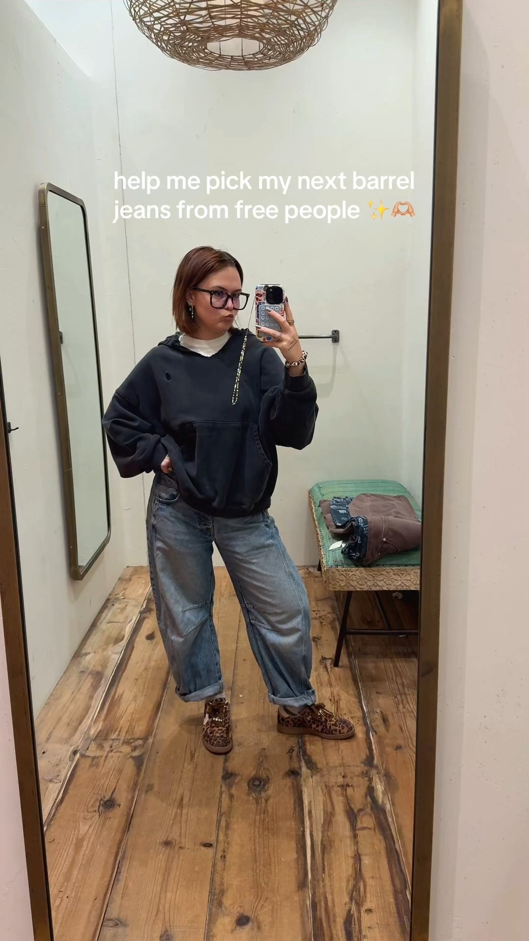 good luck barrel jeans 

#LTKvlog #LTKgrwm #LTKdayinmylife
