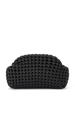 Everly Hand Woven Clutch in Black | Revolve Clothing (Global)