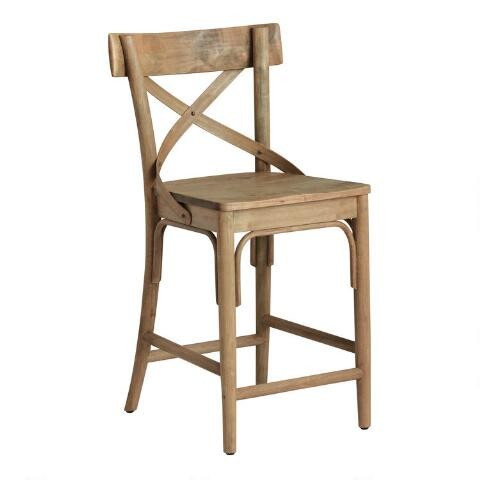 Distressed Wood Bistro Counter Stool | World Market
