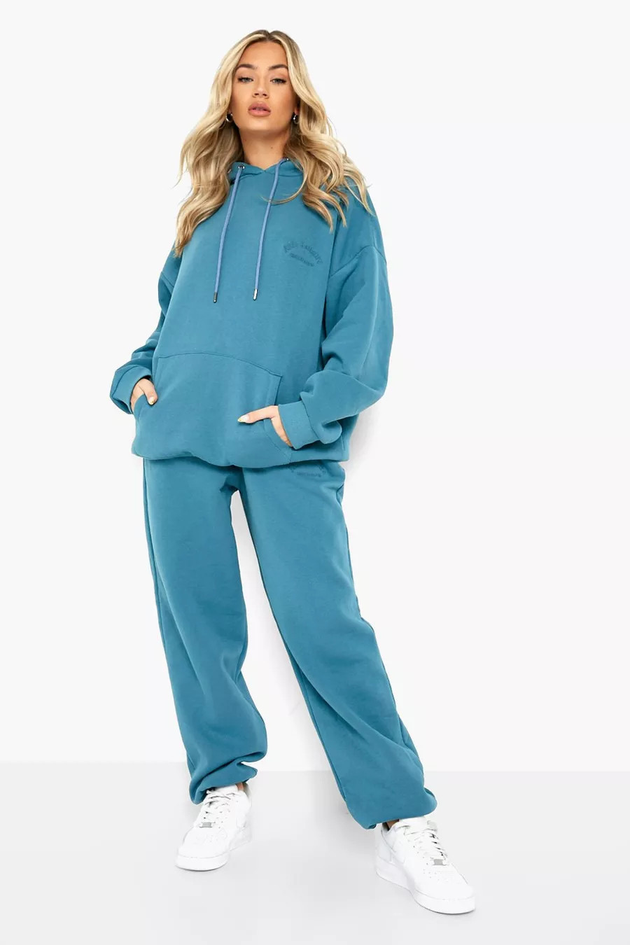 Oversized Ofcl Studio Embroidered Tracksuit | Boohoo.com (US & CA)