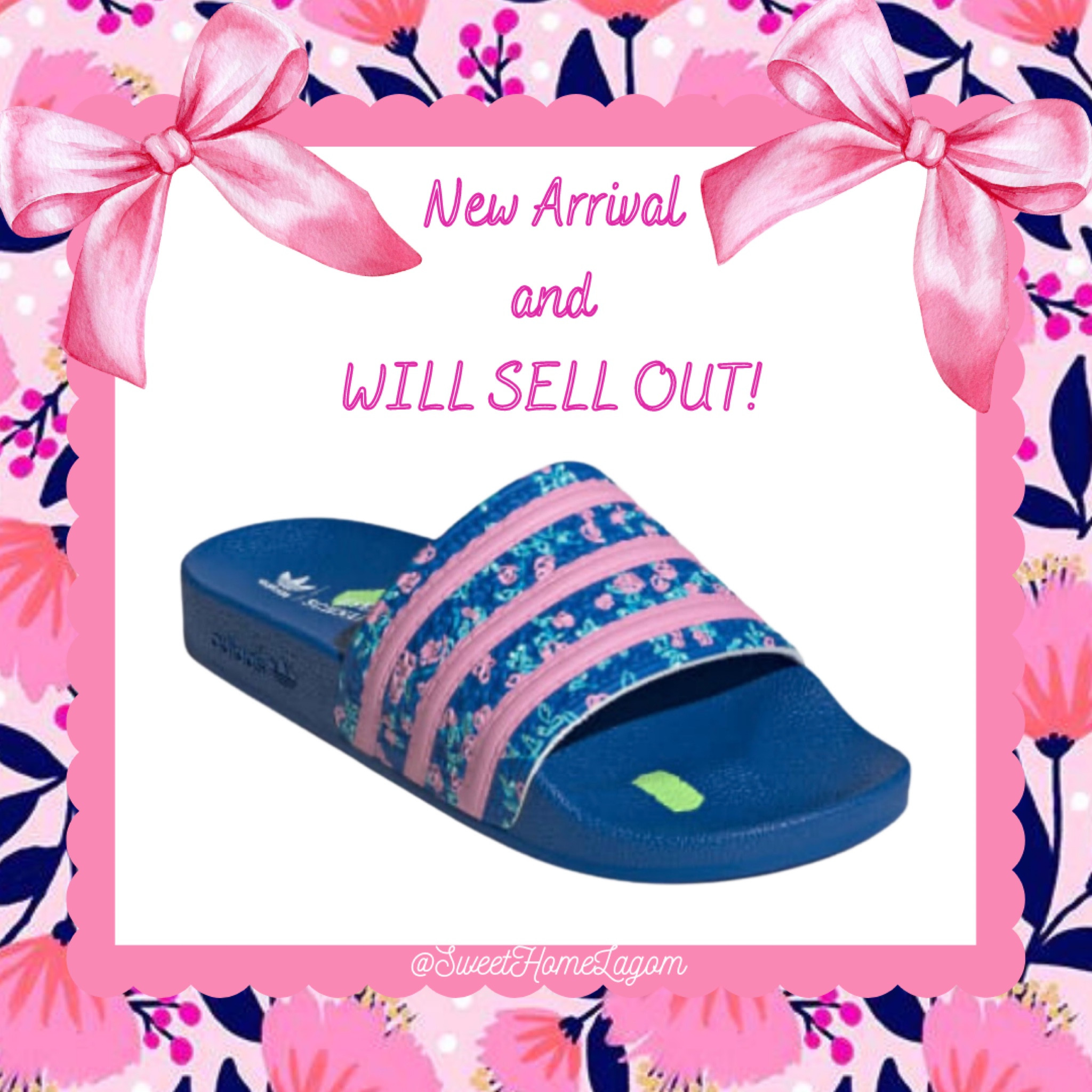 The comfiest Adidas Adilette slides in the best pink and navy blue color combo! These are limited edition and will sell out!

#LTKfindsunder50 #LTKshoecrush #LTKstyletip