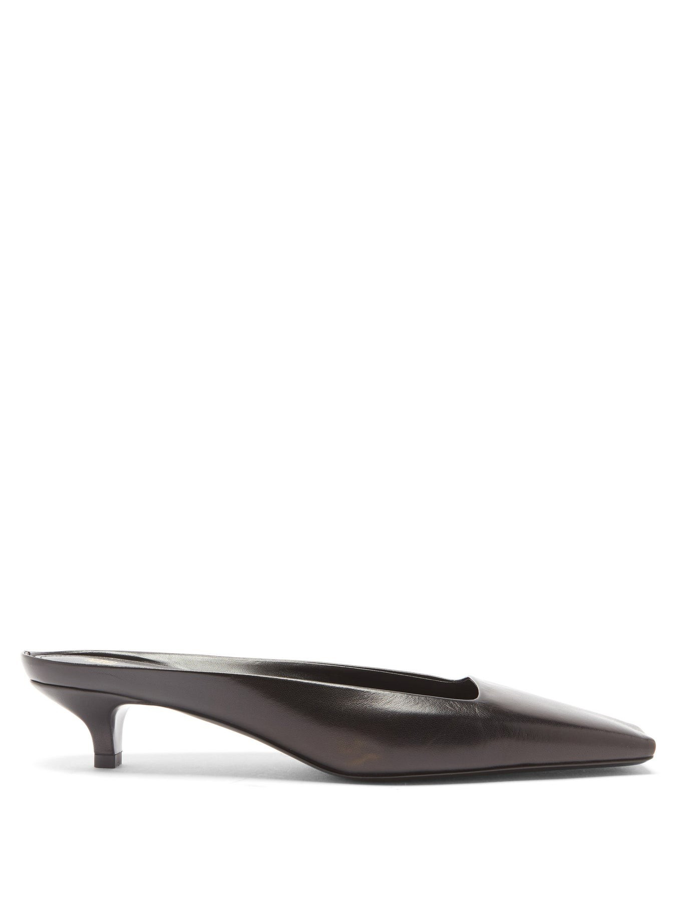 Square-toe leather mules | Toteme | Matches (US)