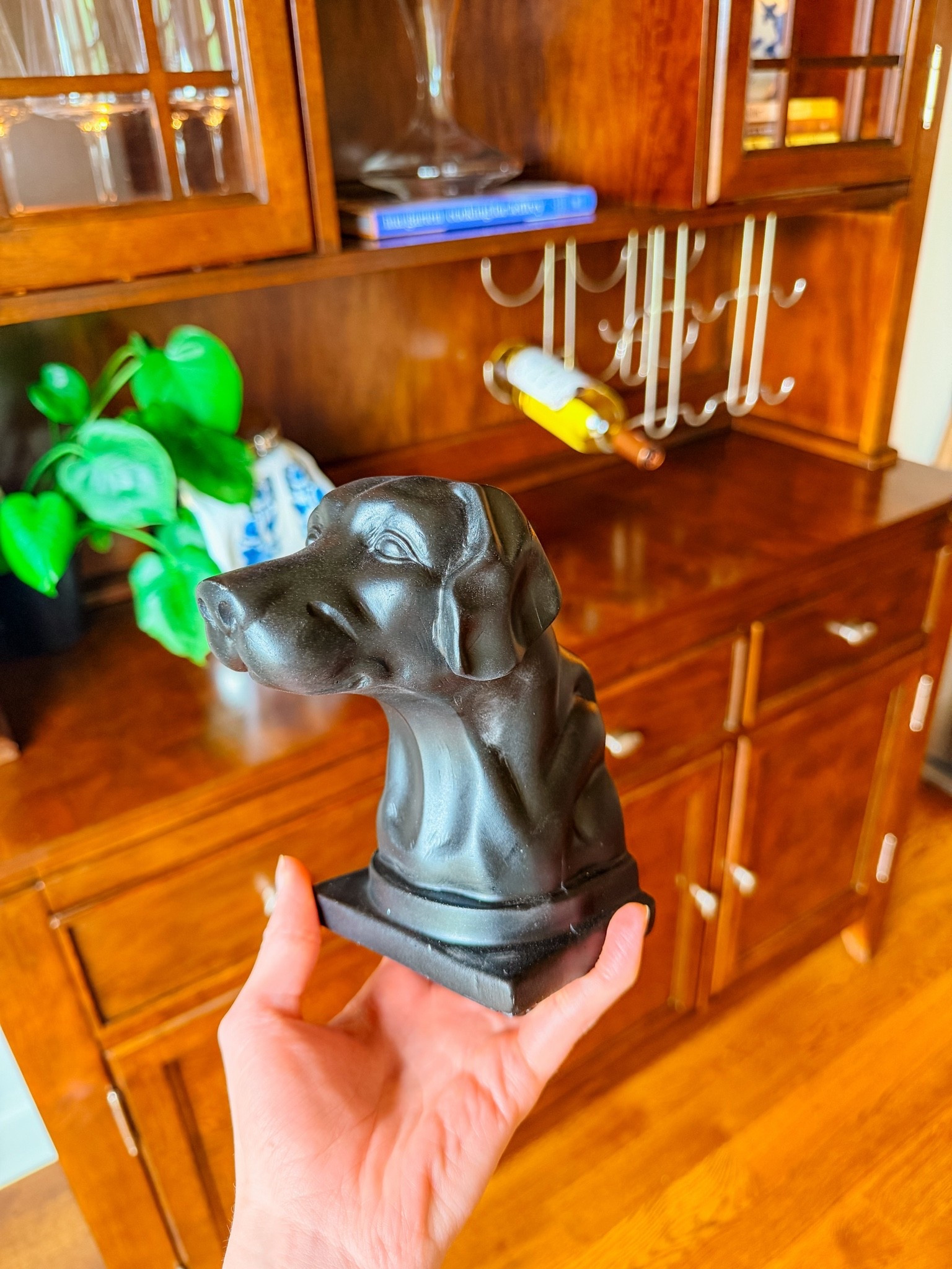 Stumbled across these lab bookends at DOLLAR GENERAL!!!! They’re so adorable & I of course had to pick them up!! Deciding on the perfect spot for them in our living room 🐾🤍

#LTKHome