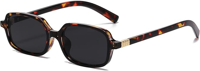 AIEYEZO Retro Rectangular Sunglasses for Women Fashion Square Sun Glasses Trendy Vintage Small Fr... | Amazon (US)