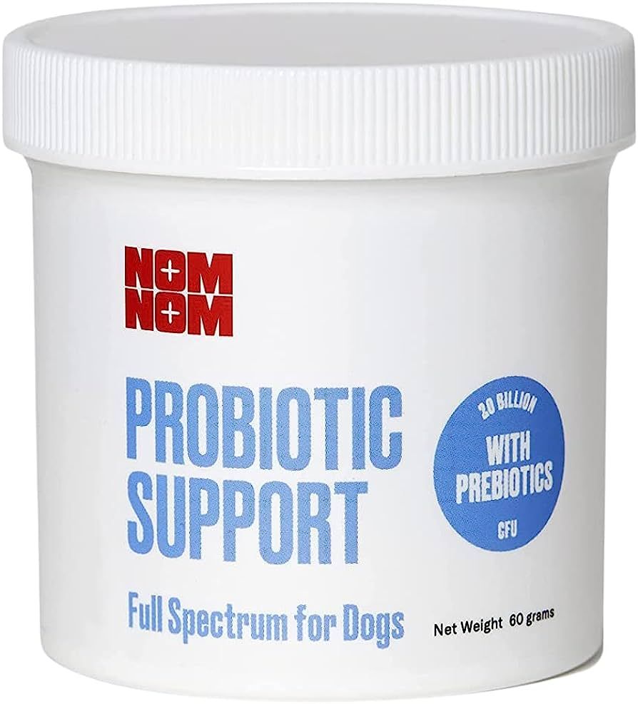 Nom Nom Dog Full Spectrum Probiotic Support Prebiotic Fiber and Inulin Powder Blend - Dog Probiot... | Amazon (US)