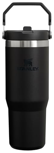 Stanley IceFlow Stainless Steel Tumbler - Vacuum Insulated Water Bottle for Home, Office or Car Reusable Cup with Straw Leak Resistant Flip Cold for 12 Hours or Iced for 2 Days, Black 2.0, 30oz | Amazon (US)