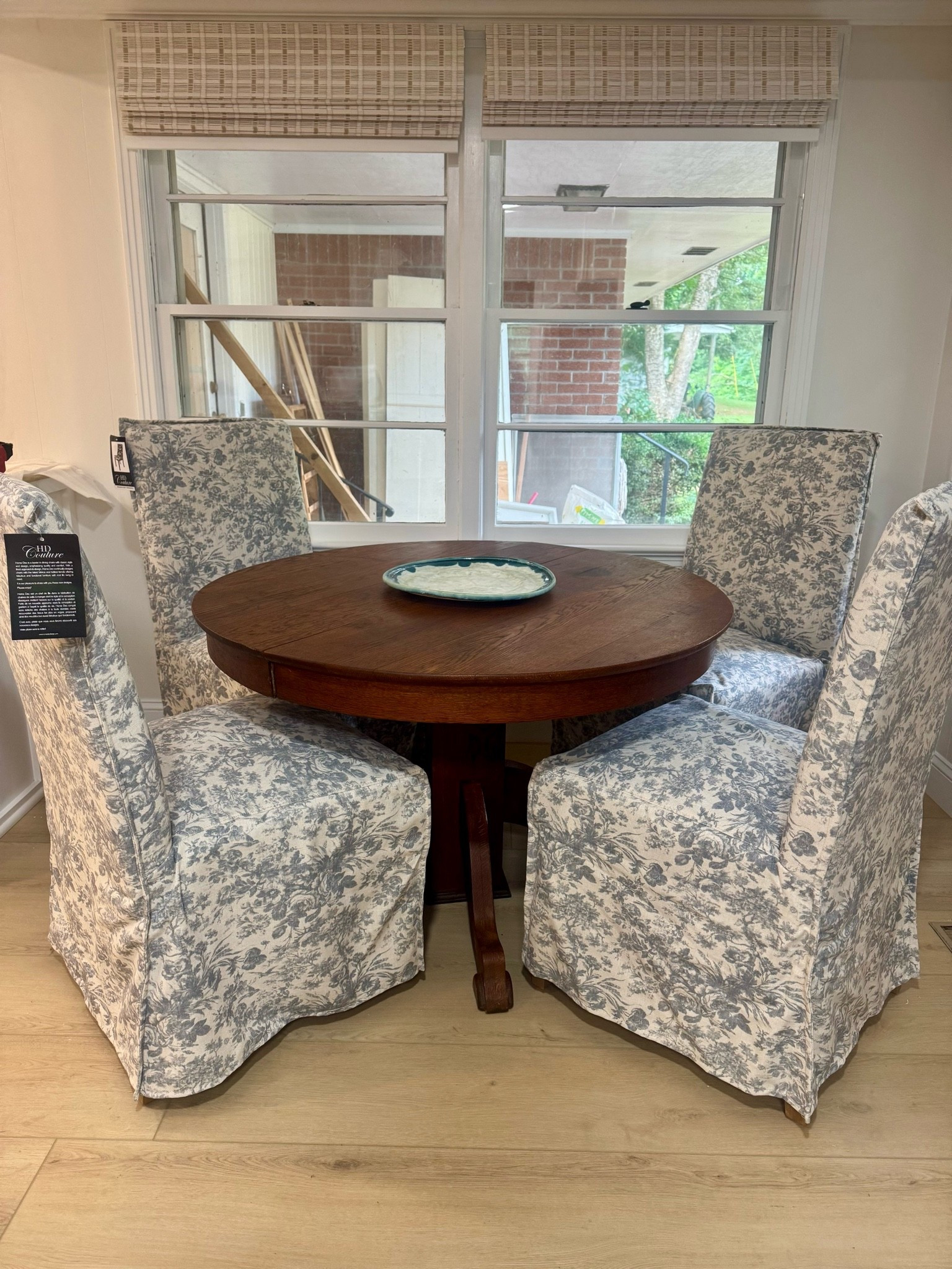 Floral slipcover chairs
Roman shades 
Dining room furniture

#LTKHome #LTKSaleAlert #LTKOver40