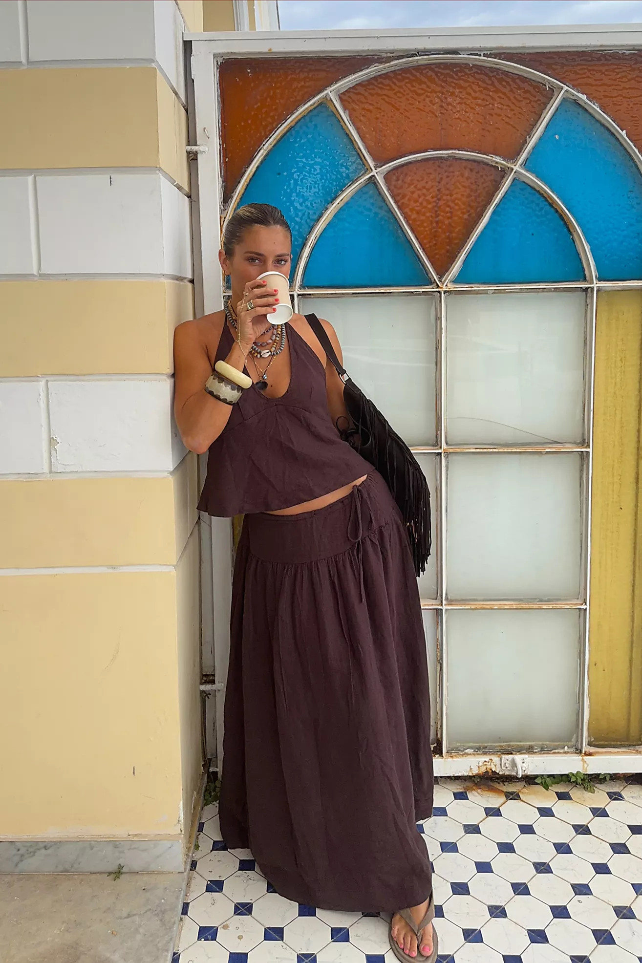 Sandshell Linen Skirt Set | Free People (UK)