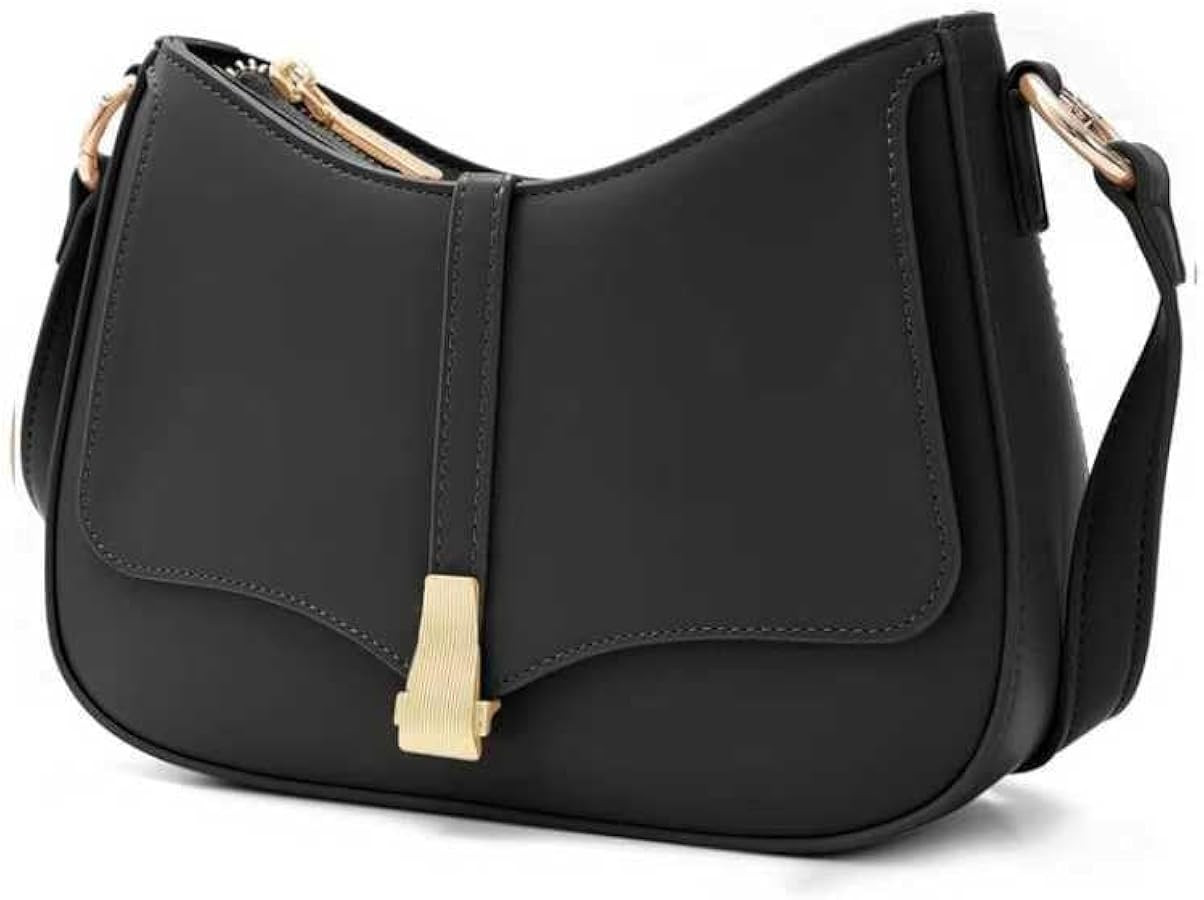 Prettyzys Crescent Shoulder Bag for Women, Vintage Retro Vegan Leather Clutch Tote Handbags Cross... | Amazon (US)