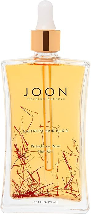 Joon Saffron Hair Elixir Pistachio + Rose Hair Oil, 3.11 Fl. Oz. | Amazon (US)