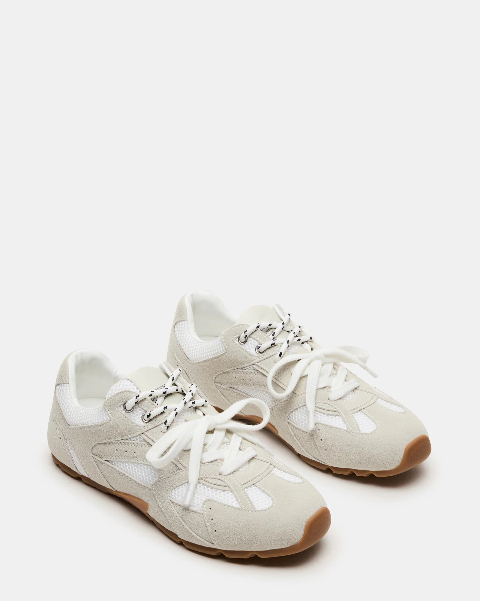 AZIEL White Low-Top Lace-Up Women's Sneakers | Steve Madden (US)