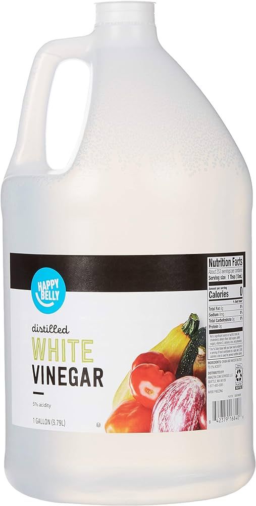 Amazon Brand - Happy Belly Distilled White Vinegar, 128 Fl Oz (Pack of 1) | Amazon (US)