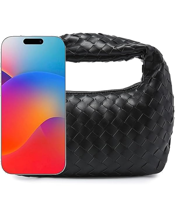 Fashion Knotted Small Top Handle Purse Clutch, Woven Handbags for Women, Woven Purse, Tote bag, H... | Amazon (US)