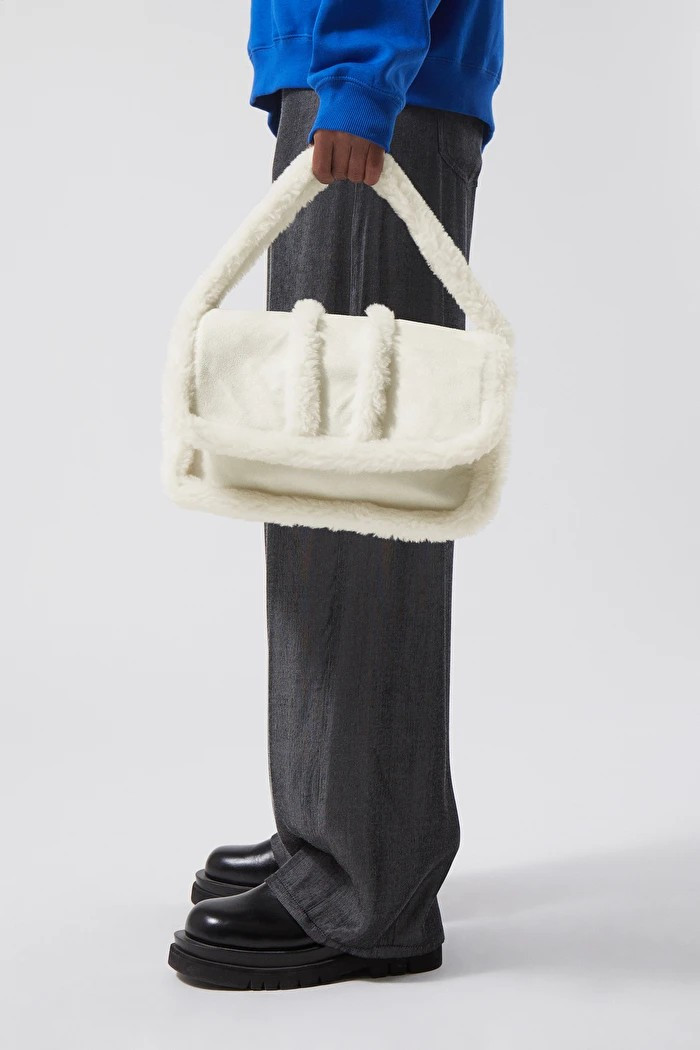 Lollo Faux Sherling Handbag | Weekday