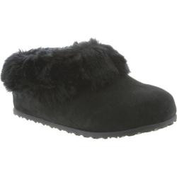 Women's Bearpaw Liliana Slipper Black II Suede/Faux Rabbit Fur | Bed Bath & Beyond