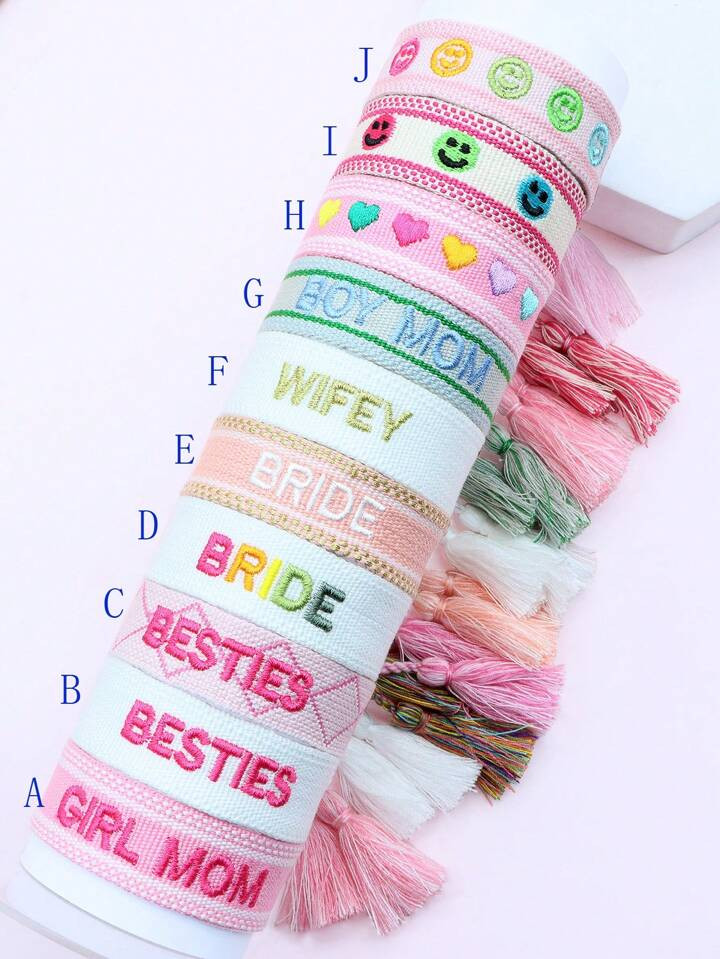 1pc Fashion Embroidery Braided Tassel String Bracelet For Women Gift | SHEIN