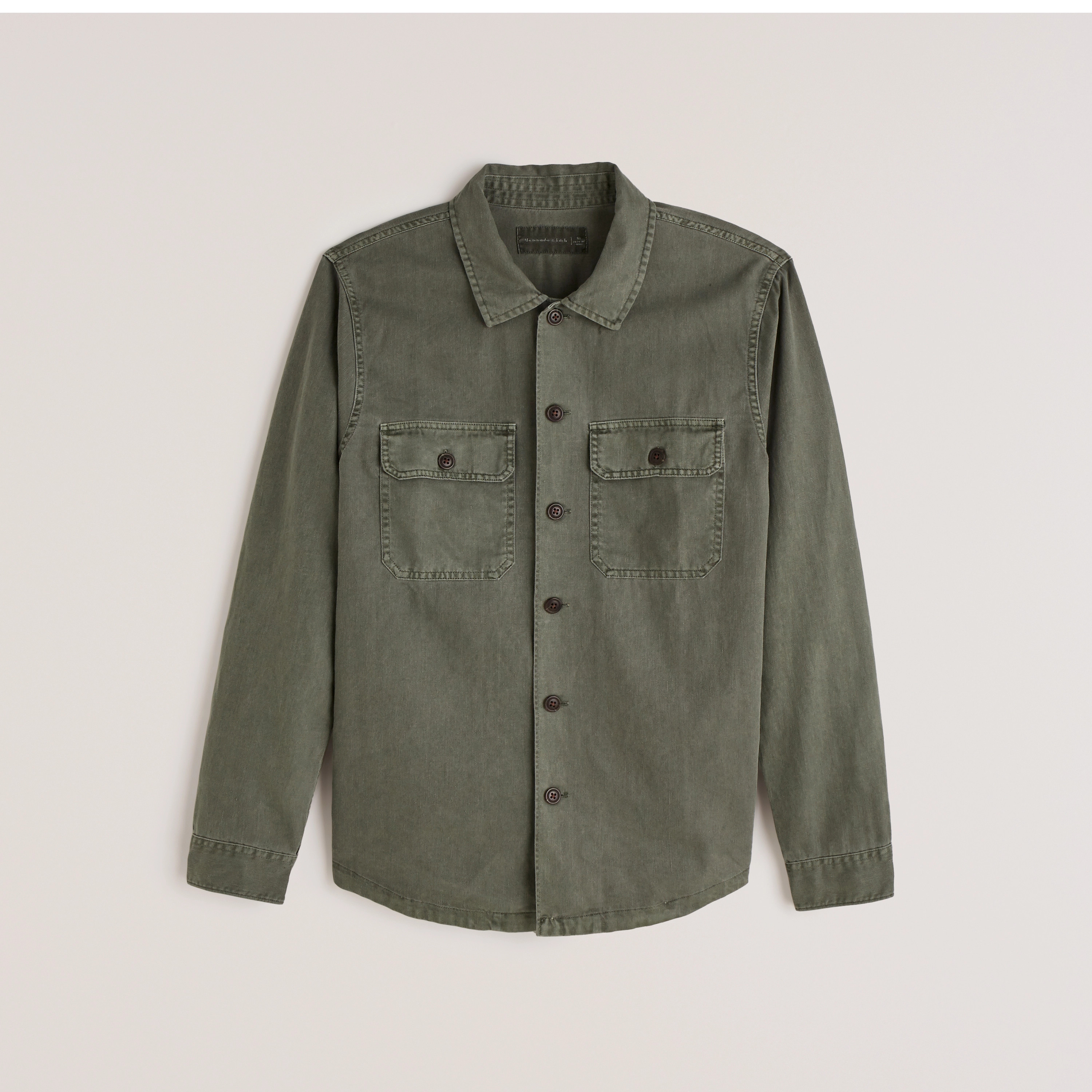 Flannel Button-Up Shirt | Abercrombie & Fitch (US)