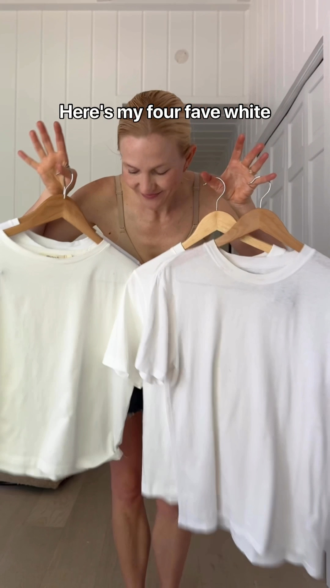 My four fave white tees and how I wear them! Sizing info is:
Sézane Conrad tee: I sized up to a medium here.
Mister K Chuck tee, true to size I’m in a small.
I’ve also included my fave bra for wearing with white tees!
Anine Bing Lili Tee, TTS I’m in a small, this one is on preorder!
Jenni Kayne Crosby Tee: TTS I’m in a small. The website calls this ivory but it’s really just a warm-ish white, I can’t wear true ivory and this still looks good on me. #jennikayne #sezane #aninebing

#LTKFindsUnder50 #LTKFindsUnder100 #LTKStyleTip