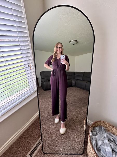 Such a fun plum jumpsuit from Maurices! I love this look for the office - it’s a bit more business casual. I’m 5 foot 7, and this piece fits very well. I’m wearing a small. 

#LTKstyletip #LTKfindsunder50 #LTKworkwear