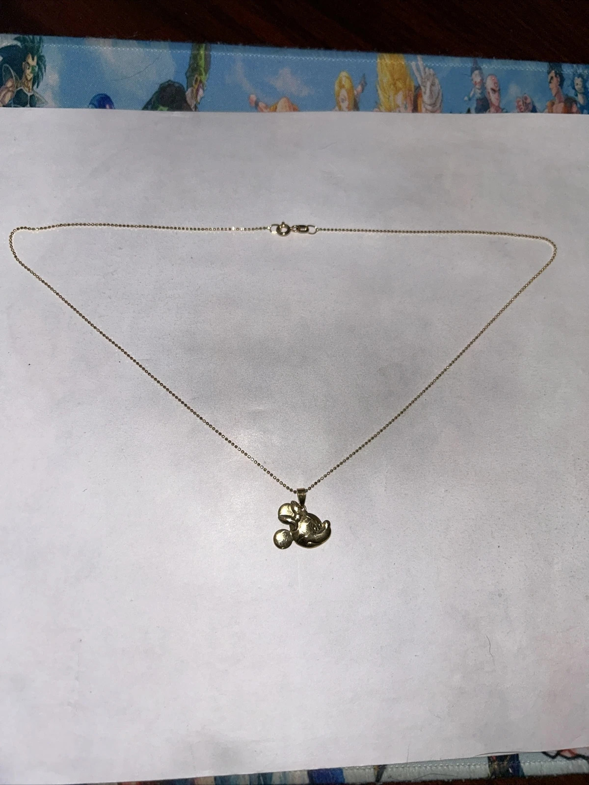 1986 18K Gold Minnie Mouse Pendant w/ 18" chain The Walt Disney Company 4 grams  | eBay | eBay US