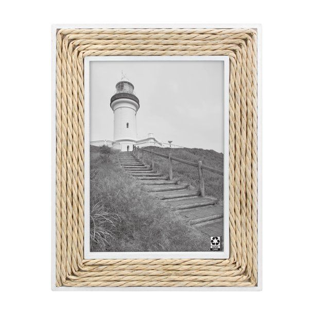 Better Homes & Gardens 5x7 Rope Wood Tabletop Picture Frame - Walmart.com | Walmart (US)