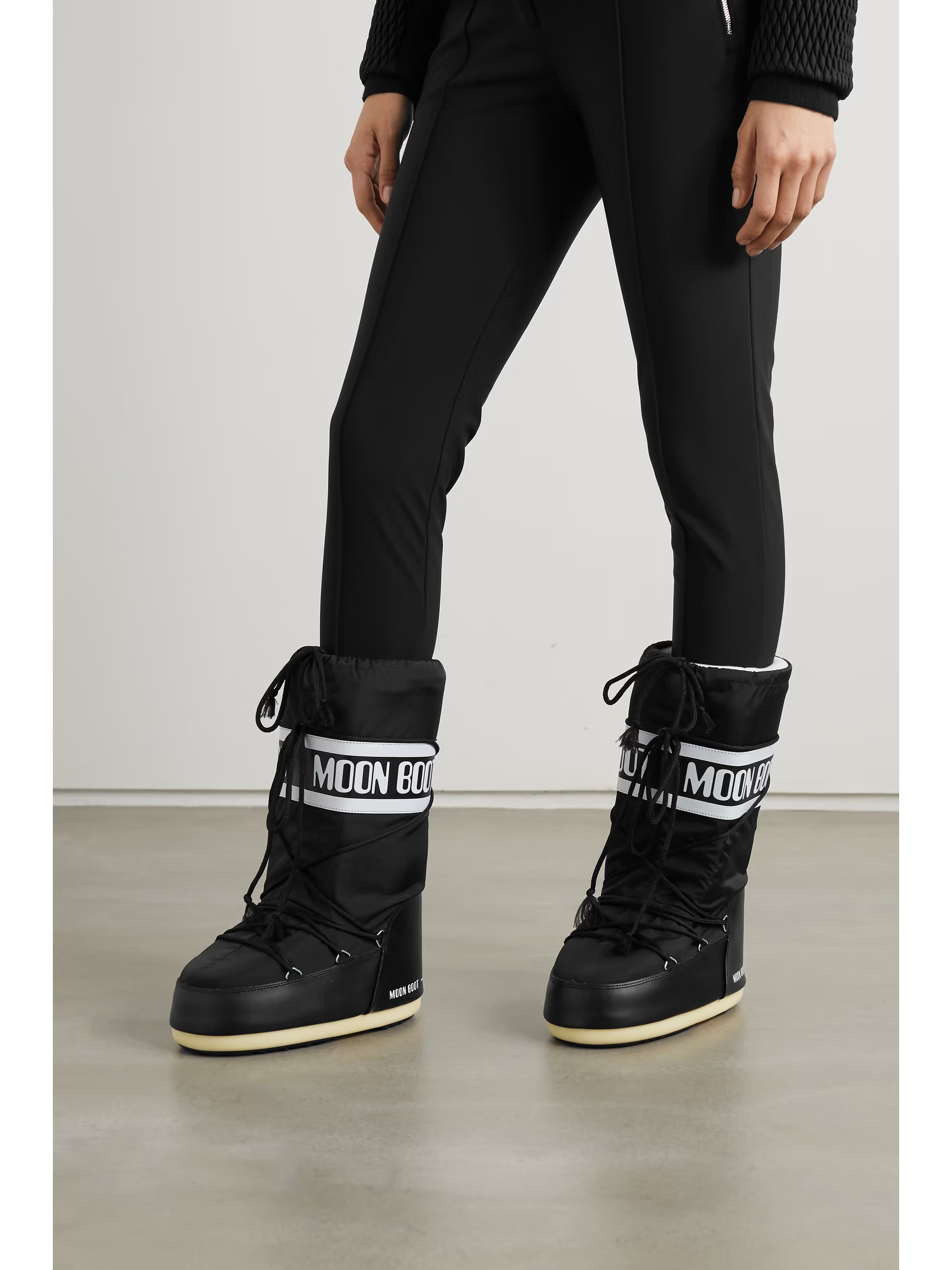 Icon shell and faux leather snow boots | NET-A-PORTER (US)