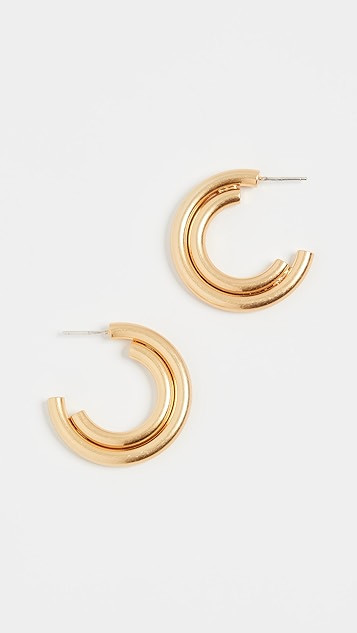 Medium Inside Hoops | Shopbop