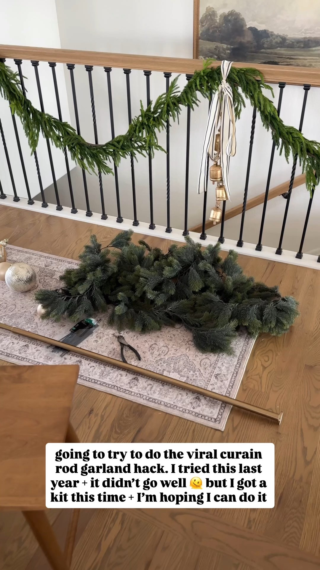 I got a kit to do the viral shower rod, garland hack! I tried it last year and it didn’t go well so I’m hoping this works!!

Use SARAHJOY for 10% off the kit!! 

#LTKSeasonal #LTKHoliday #LTKSaleAlert
