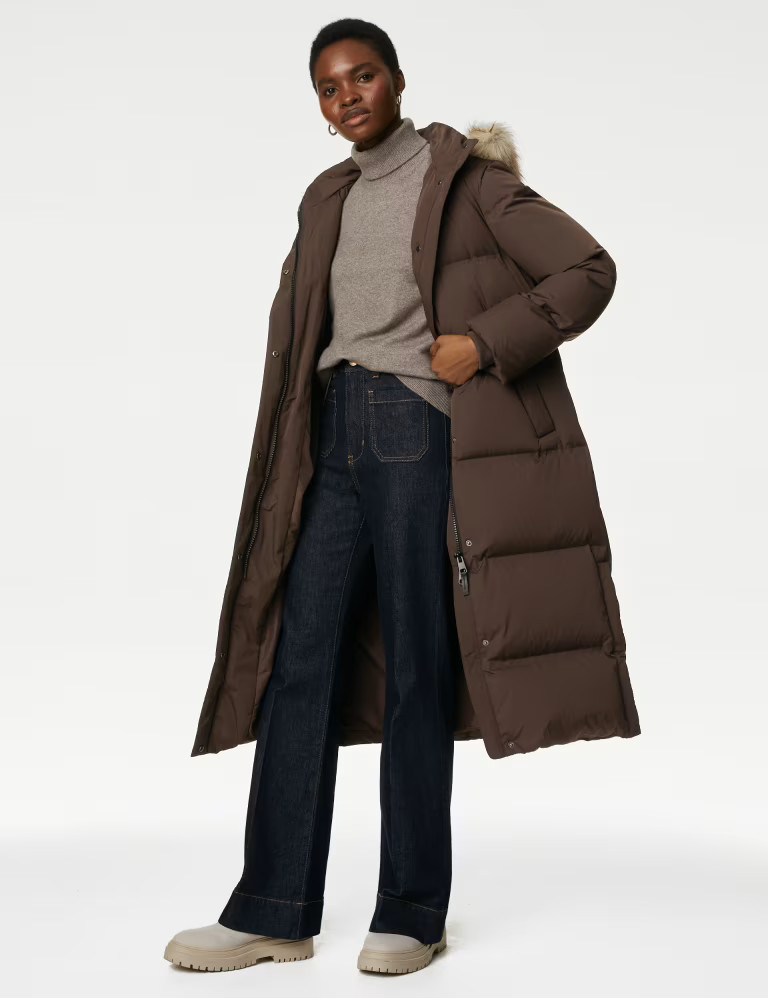 Feather & Down Stormwear™ Hooded Duvet Coat | M&S Collection | M&S | Marks & Spencer (UK)
