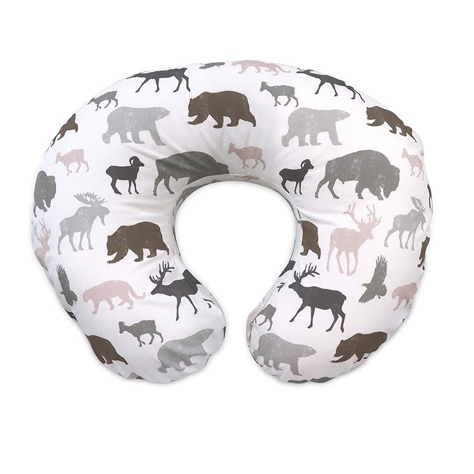 Boppy Original Nursing Pillow & Positioner, Neutral Wildlife, Cotton Blend Fabric with Allover Fa... | Amazon (US)